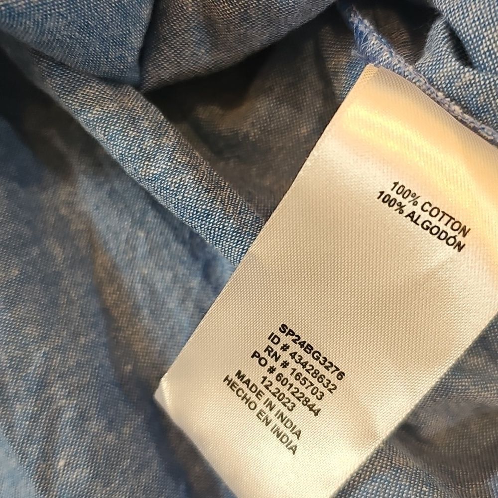 Blue Ruffle Dress Size 8 - Picture 7 of 10